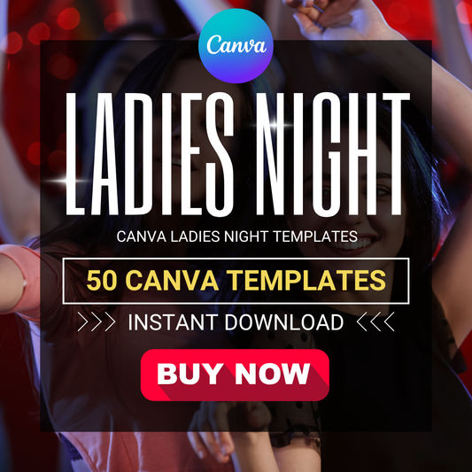 50 Ladies Night Posters – Instant Download
